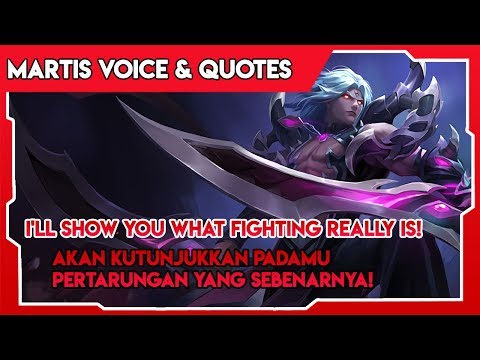 Suara dan Kata - Kata Martis The Ashura King Terjemahan Indonesia - Mobile Legends @ArvinoVins
