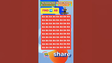 |Memory Test -Word  Challenge | Find The WORD "AB"| Usa Shorts Video | Mr Beast Challenge Video |