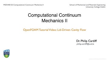 [Tutorial 2] My first OpenFOAM tutorial: lid-driven cavity flow