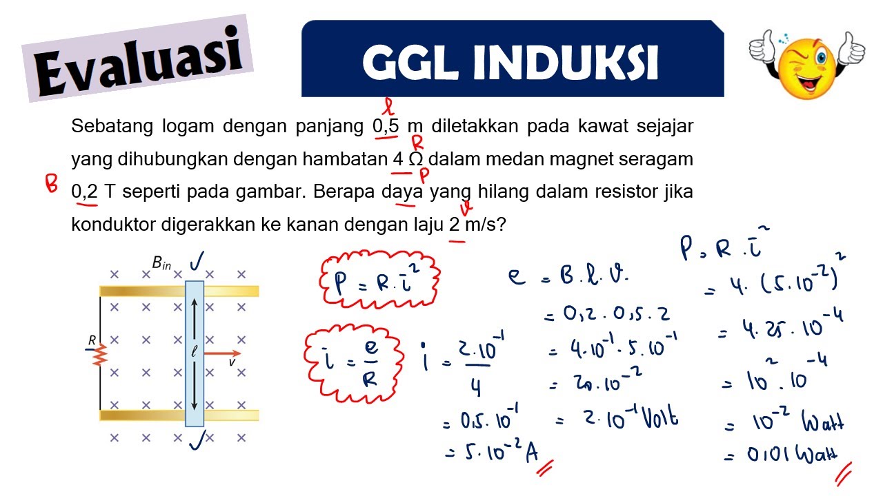 SOAL GGL INDUKSI KONDUKTOR LOGAM KURIKULUM MERDEKA FISIKA SMA KELAS 12