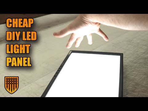 स्क्रैप सामग्री से एक सस्ता DIY एलईडी लाइट पैनल बनाना
