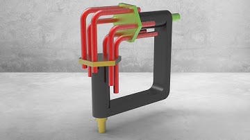 Mechanism 49 | Angular transmission (90 degrees) | Solidworks