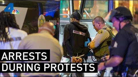 How LAPD is Dealing With Arresting and Processing Protesters | NBCLA