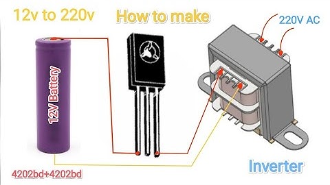 How to make Inverter at home ll Using 4202BD transistor
