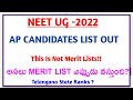 Neet 2022 Merit List Latest News Today In Telugu// Neet 2022 Latest News Today /#Neet AP State Ranks