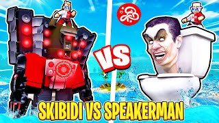 Skibidi vs Speakerman na Batalha de Construção do Build a Boat😮Roblox