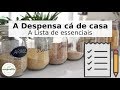 A DESPENSA CÁ DE CASA | Lista de alimentos saudáveis essenciais| evagoodlife