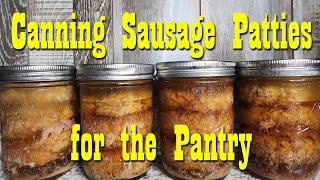Canning Homemade Breakfast Sausage Patties for the pantry ~ Preserving Meat