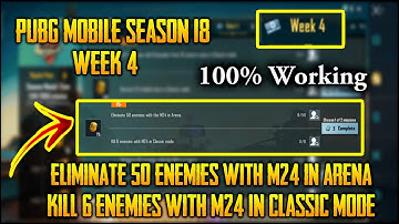 Eliminate 50 Enemies With M24 In Arena, Kill 6 Enemies With M24 In Classic Mode