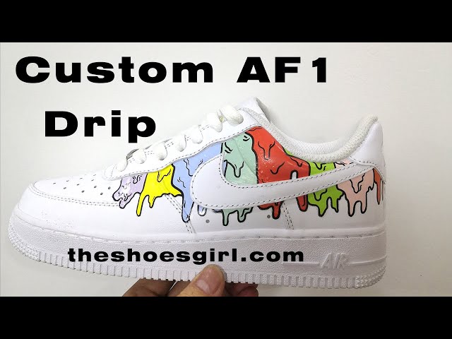 Air Force 1 drip Reflective Custom Sneaker AF1 