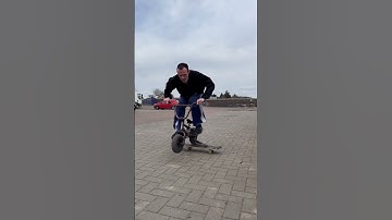 mini rocker bmx bunny hops over skateboard with a shoe on top #shortvideo #shorts #minibmx