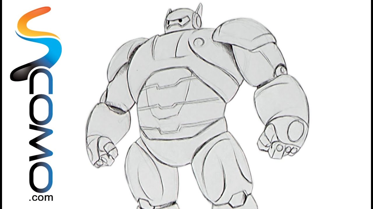 Cómo dibujar al robot de Big Hero 6 - thptnganamst.edu.vn