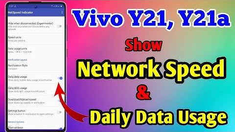 How To Show Data Usage in Vivo Y21 | Vivo y21 Data Usage Setting | Vivo Y21 Daily Data Setting
