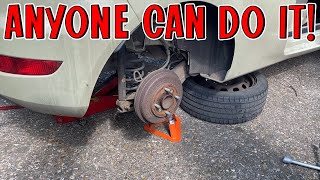 How to Change a Tire (plus jacking it up)