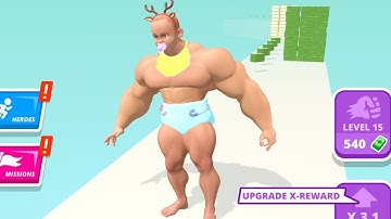 Muscle Rush MAX LEVEL / Al Levels Gameplay Android ios (part 10)