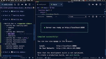 (original bad audio, rerecorded one in link) Sept 2019 Intro to Netlify Part 3: Netlify Dev
