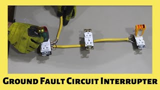 how to wire ground fault circuit interrupter (gfci) with regular outlets | how gfci's work