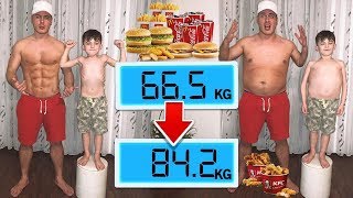 WER Nimmt in 24 STUNDEN mehr GEWICHT zu? 🍔🍟🍕 (XXL Challenge)