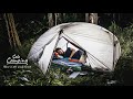 Solo Camping: Cuaca Berangin Dalam Hutan Pinus, Bersantai, Membuat Kopi dan Masak, ASMR