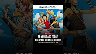 26Th Anniversary For One Piece Luffy Zoro Sanji Nami Robin One Piece