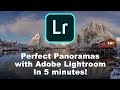 How to stitch a PERFECT PANORAMA in Adobe Lightroom in just 5 minutes!