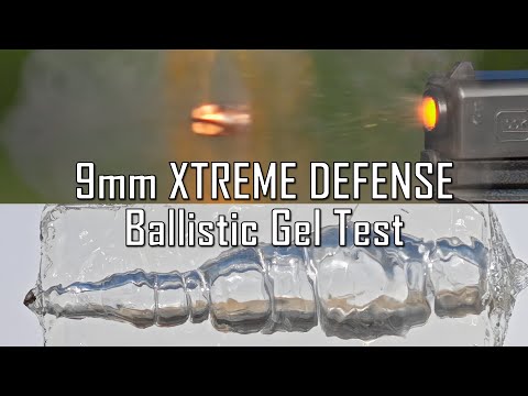Grind Hard Ammo - 9mm XTREME DEFENSE Ballistic Gel Test! - Ballistic High-Speed