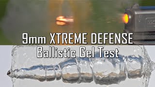 9mm XTREME DEFENSE Ballistic Gel Test!  Ballistic HighSpeed