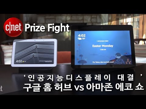 구글 홈 허브 vs 아마존 에코 쇼 ‘AI 디스플레이 대결’