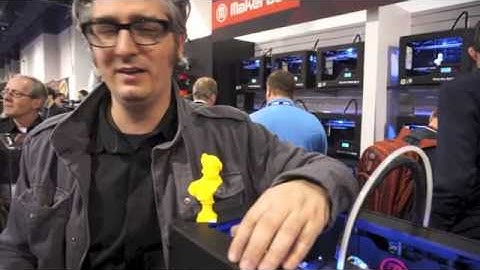 Makerbot CEO Bre Pettis demos Replicator 2 at CES 2013