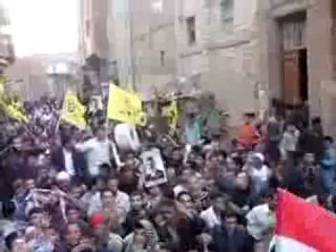 استقبال المعتقلين المفرج عنهم من قريه البرمبل اطفيح 9ديسمبر 2013