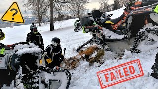 I got stuck for good 🤦🏼‍♂️ BIG surprise hidden in deep snow 😱