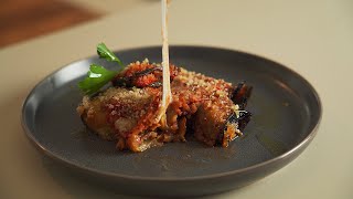 Aubergine ROLL-UPS: Another way to make a great PARMIGIANA