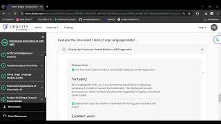 Project: Building a Domain Expert Model for Introducing Generative AI with AWS course.