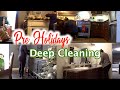 Speed Cleaning My Entire House / Pre Holiday Deep Cleaning / Motivational Monday