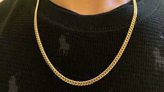 14k 3mm Miami Cuban link Chain Unboxing- Gold Chain Give Away Coming soon+Custom Pendant Designs 7mm