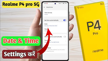 How to date and time in realme p4 pro  ll realme p4 pro  me date and time set kaise kare