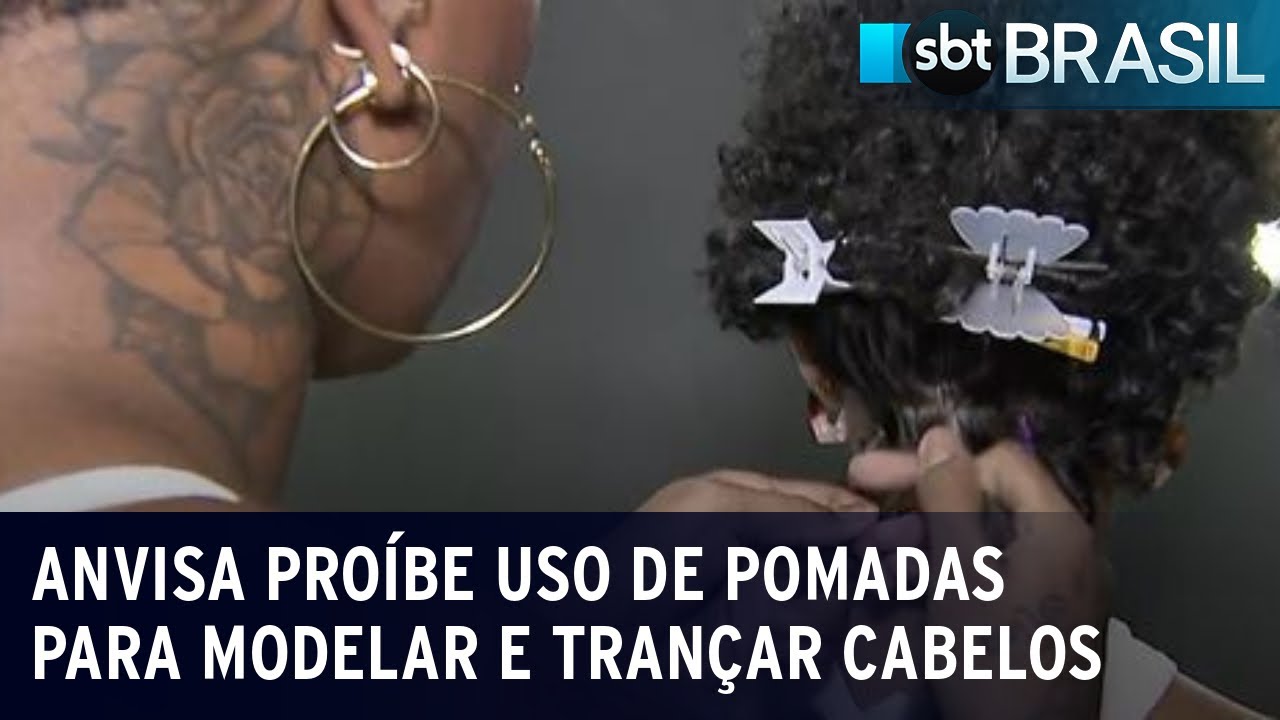 Anvisa proíbe uso de pomadas para modelar e trançar cabelos | SBT Brasil (10/02/23)