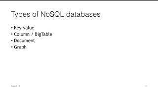 Unstructured Database 2 Key Value Databases