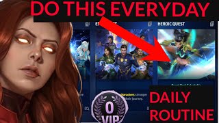 My MFF Daily Routine to Create Best F2P Account - F2P Day 66 - Marvel Future Fight