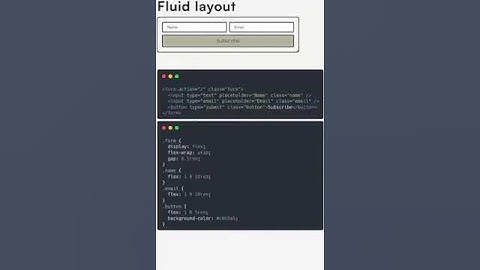 CSS Fluid Layout in form elements | #cssdesign #css #css3 #css3course | #shortsfeed #shorts #short