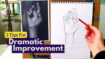 3 Quick Drawing Tips That Improved My Art Forever! Realistic Drawing Tutorial