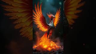 "Rise of the Mechanical Phoenix: AI-Generated Fiery Marvel"