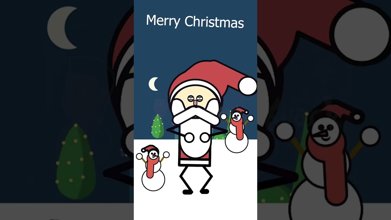🎅Santa Claus Dancing 2D Animation - Merry Christmas🎄