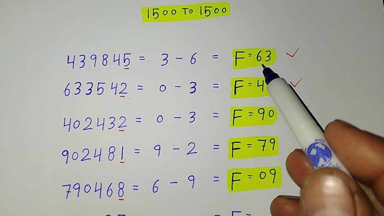 prize bond 1500 First single close routine formula game city Lahore Date 16-02-2026