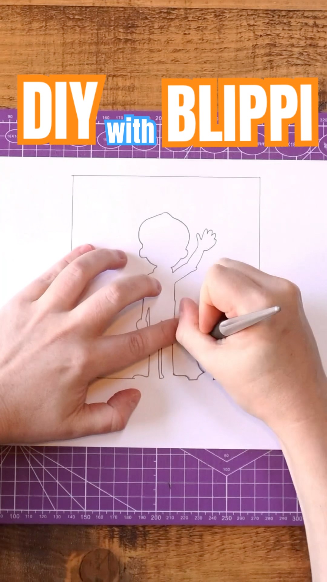 DIY Light up Paper Craft! Learn to Make with Blippi! #blippi #christmas #shorts