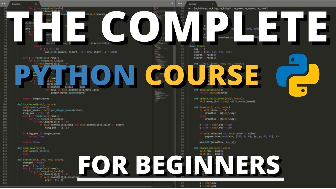 The Complete Python Course For Beginners