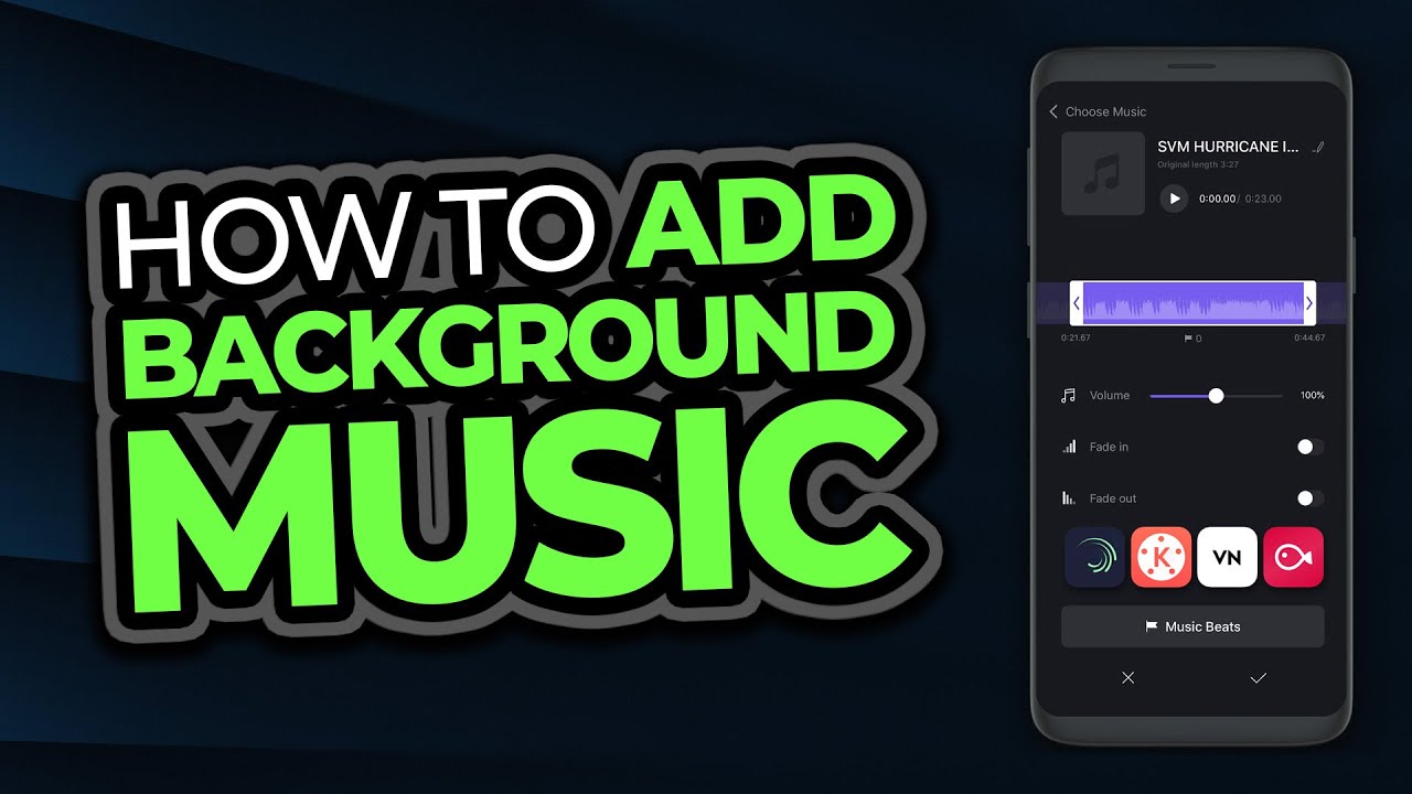 Add Background Music To Video On Android - YouTube