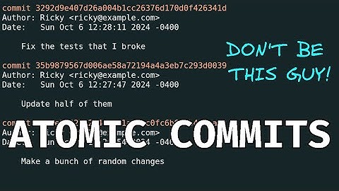 What Makes a Commit? Understanding Atomic Commits