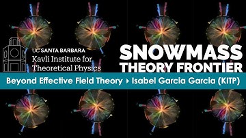 Beyond Effective Field Theory ▸ Isabel Garcia Garcia (KITP) #snowmass