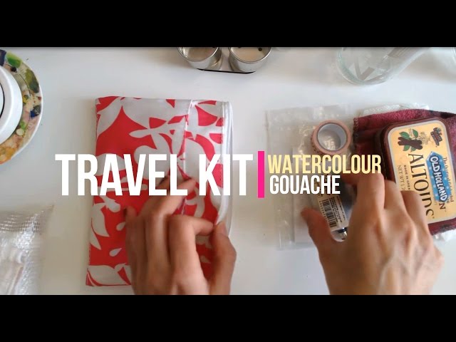 DIY Watercolor travel set + Gouache 